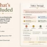 ADHD Follow Through Worksheet preview