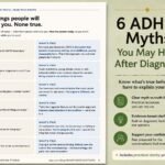 ADHD myths vs truths workbook page