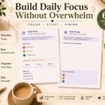 ADHD daily system planner pages