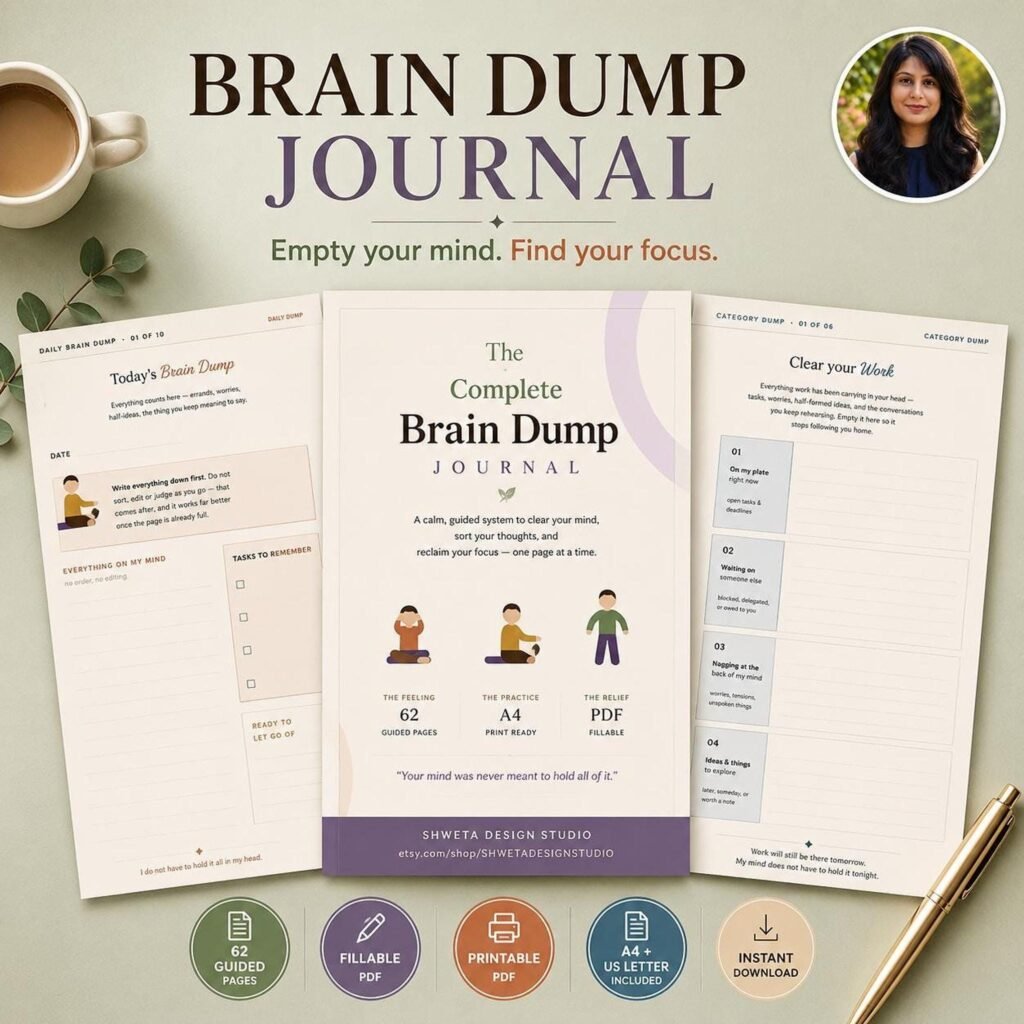 Brain Dump Journal 70 pages cover
