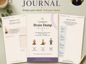 Brain Dump Journal 70 pages cover
