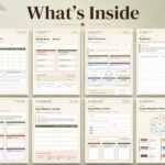 ADHD planner pages overview grid