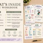 Anxiety workbook CBT pages overview
