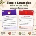 ADHD skill cards managing time emotions