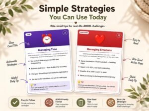 p158-i2 ADHD skill cards managing time emotions