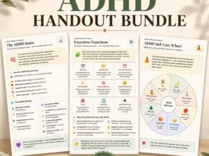 ADHD Executive Function Bundle 46 pages cover