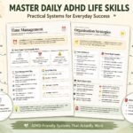 ADHD daily skills workbook pages