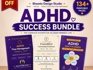 ADHD Bundle 3-in-1 134 pages cover