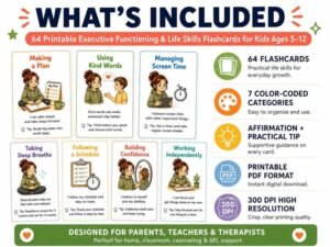 SEL flashcards 7 categories overview