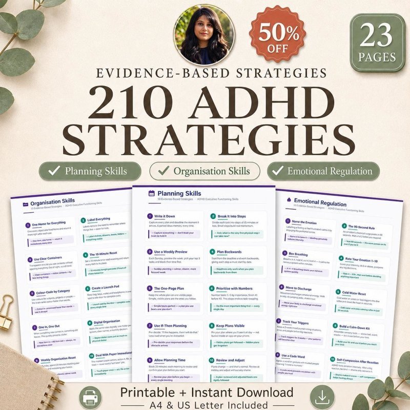 ADHD 210 Executive Function Strategies cover