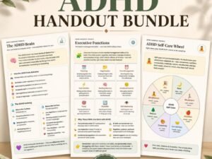ADHD Executive Function Bundle Adults Teens 46 pages cover